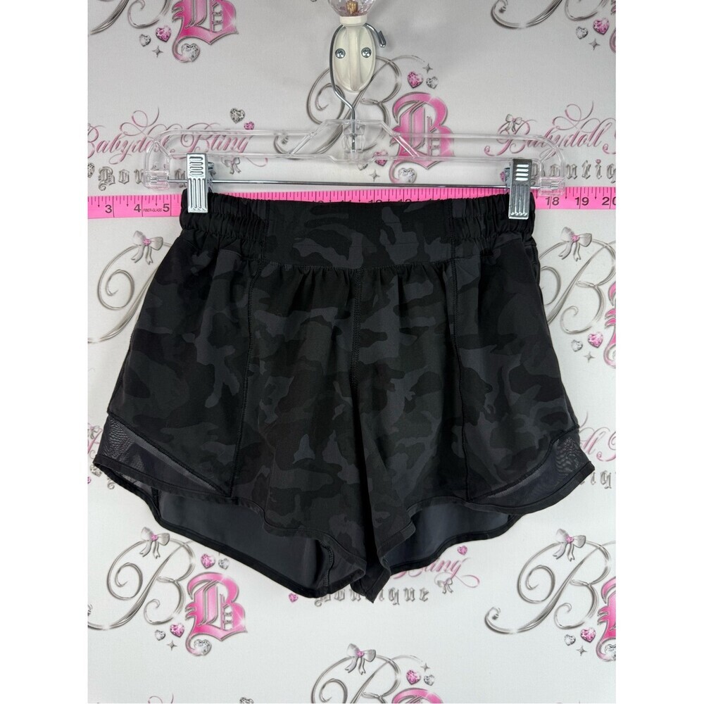 lululemon athletica shorts flowy mesh details Black Camo Running Shorts